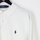Mens RALPH LAUREN Long Sleeve Polo Shirt White | Large