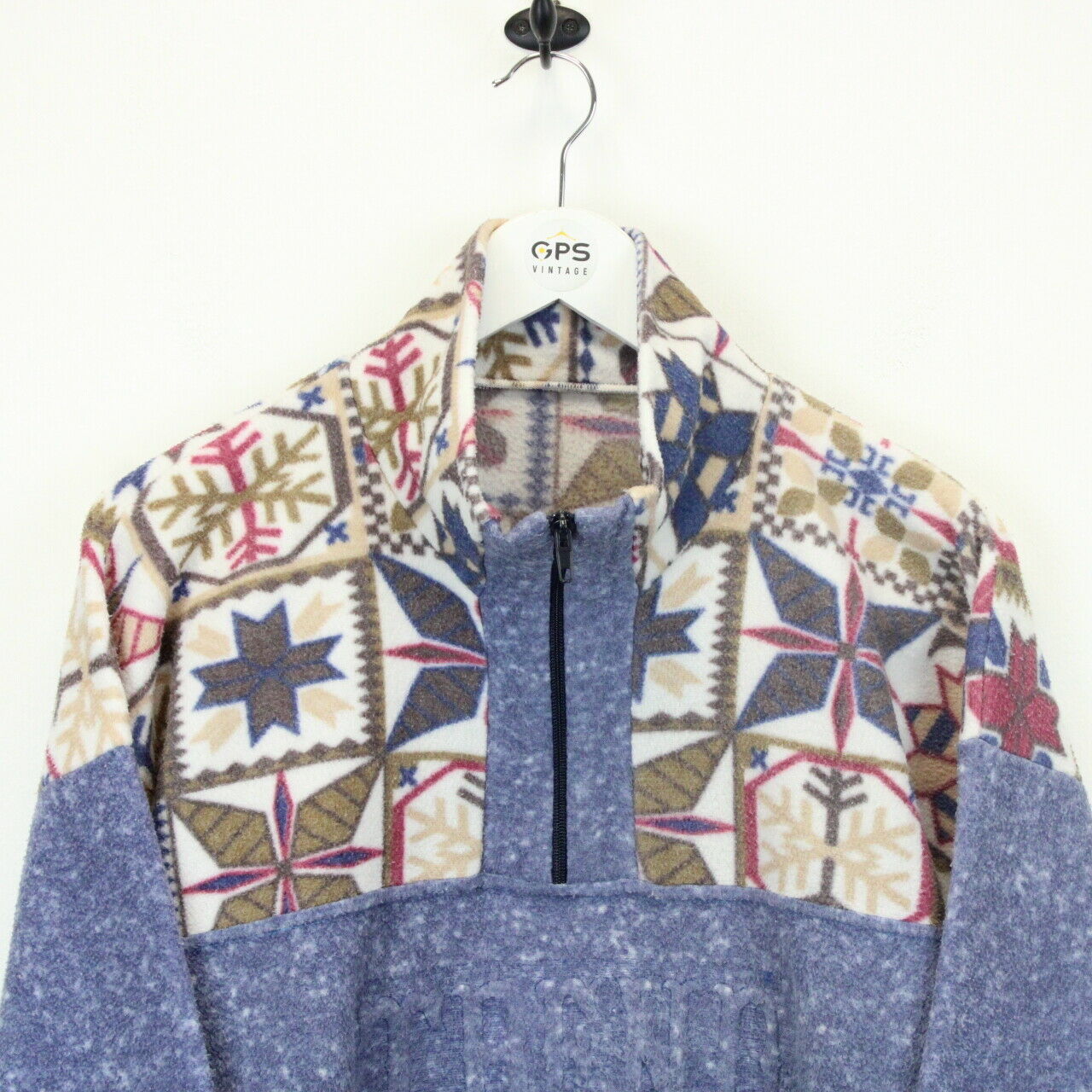 Womens 1/4 Zip Fleece Multicolour | Large
