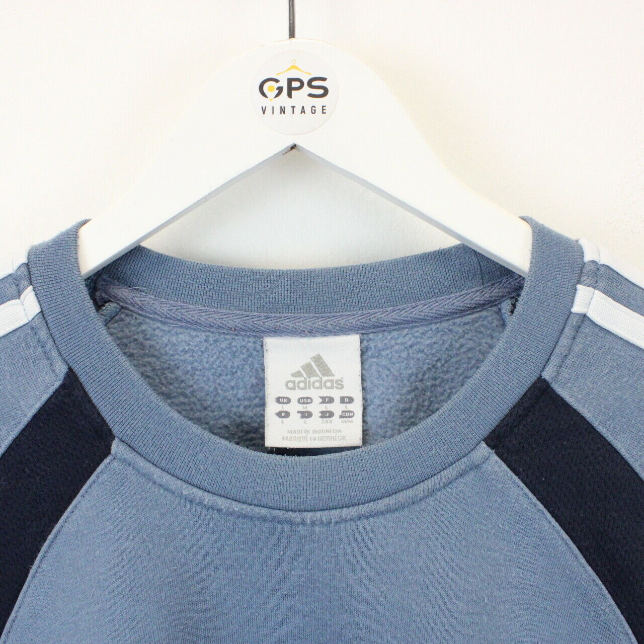 ADIDAS 00s Sweatshirt Blue | Large