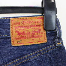 Load image into Gallery viewer, Womens LEVIS 501 Jeans Dark Blue | W28 L30

