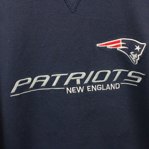 NFL 00s New England PATRIOTS Sweatshirt Navy Blue | Large