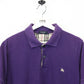 BURBERRY 00s Polo Shirt Purple | Medium