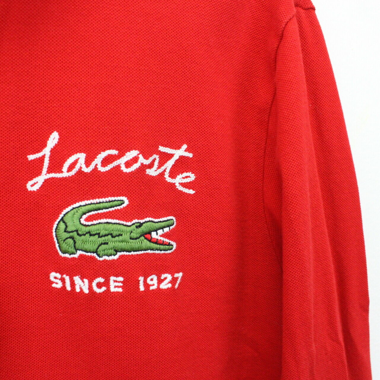 LACOSTE Rugby Polo Shirt Red | Medium