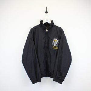 Vintage WILSON Track Top Jacket Black | Large