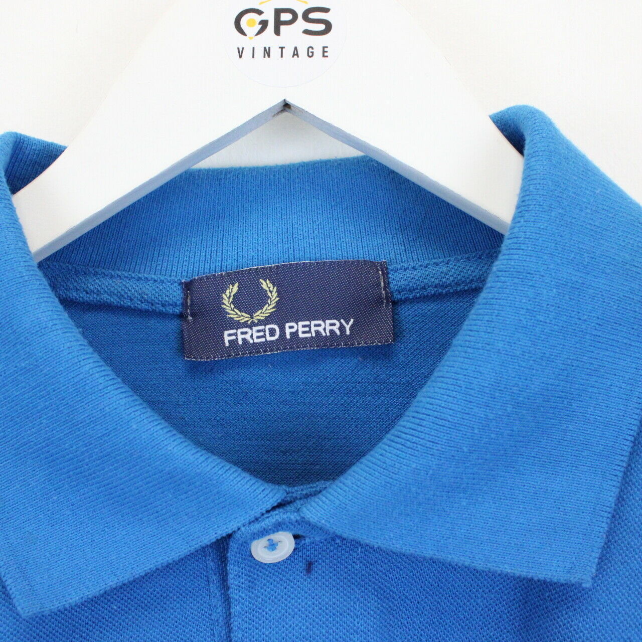 FRED PERRY Polo Shirt Blue | Small