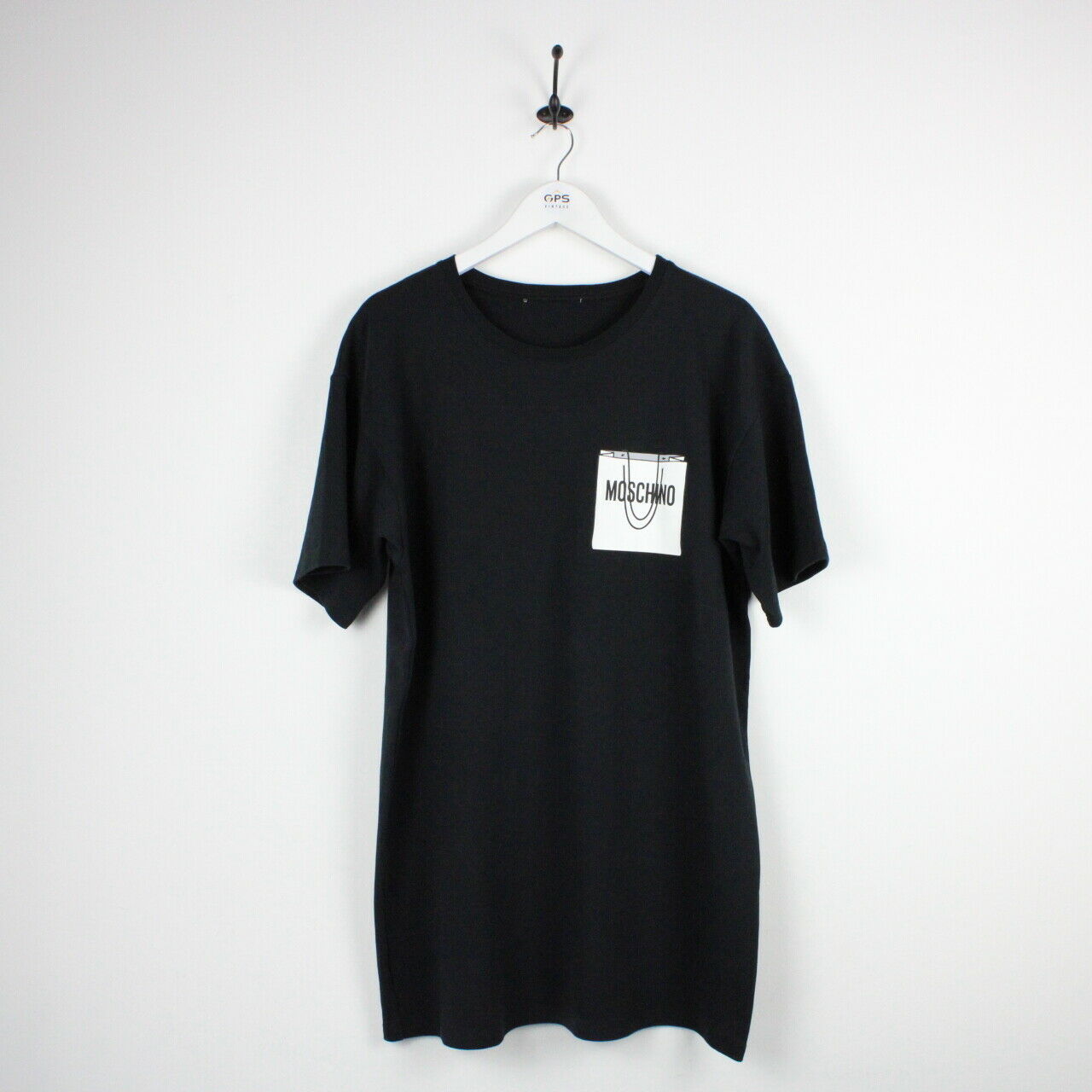 Womens MOSCHINO T-Shirt Dress Black | Large