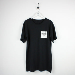Womens MOSCHINO T-Shirt Dress Black | Large