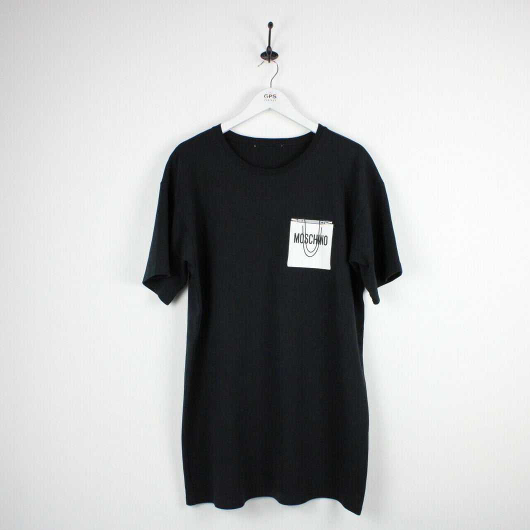 Womens MOSCHINO T-Shirt Dress Black | Large