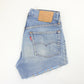 Womens LEVIS 501 Shorts Light Blue | W30