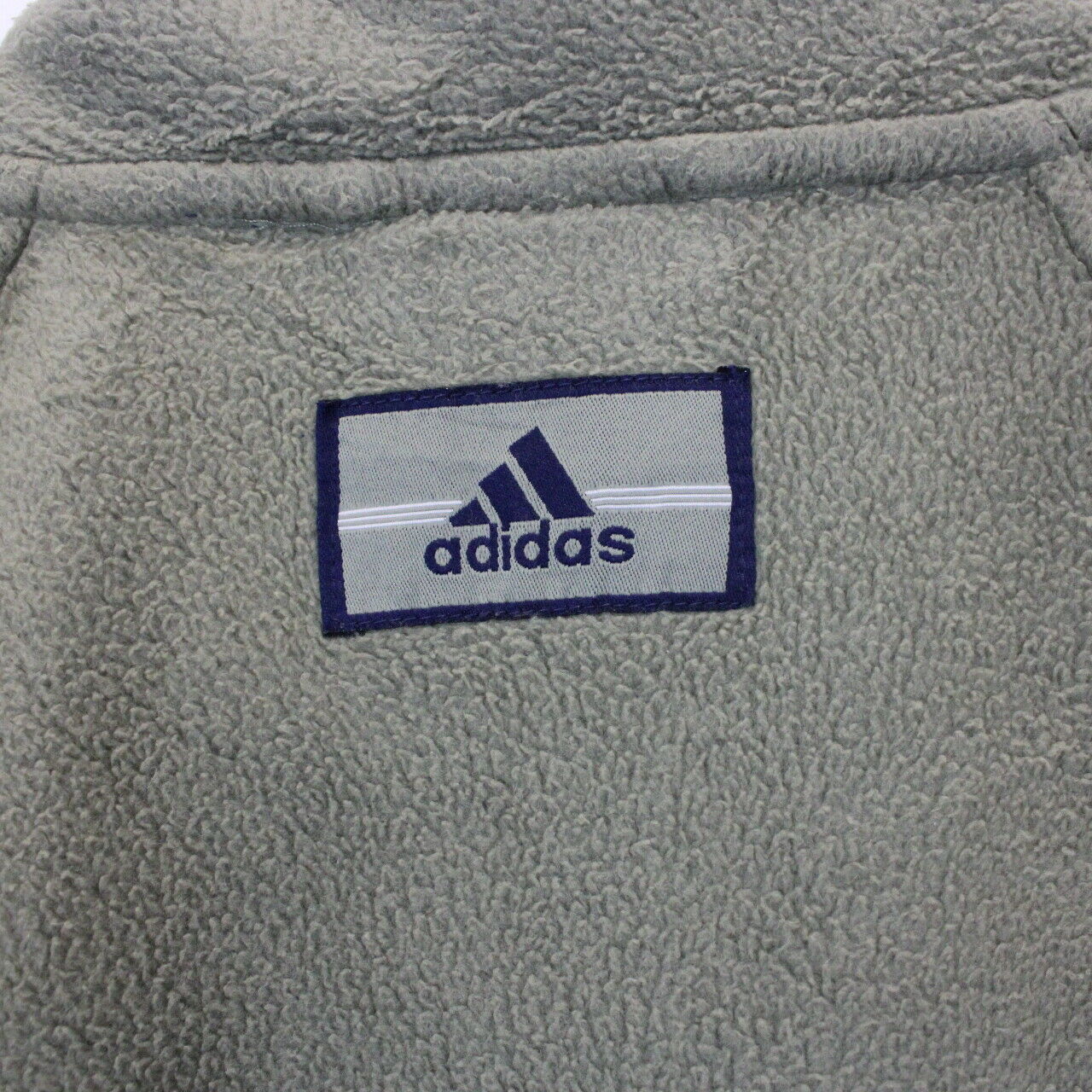 ADIDAS 90s 1/4 Zip Fleece Navy Blue | XL