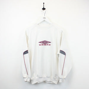 UMBRO 00s Sweatshirt White | Medium
