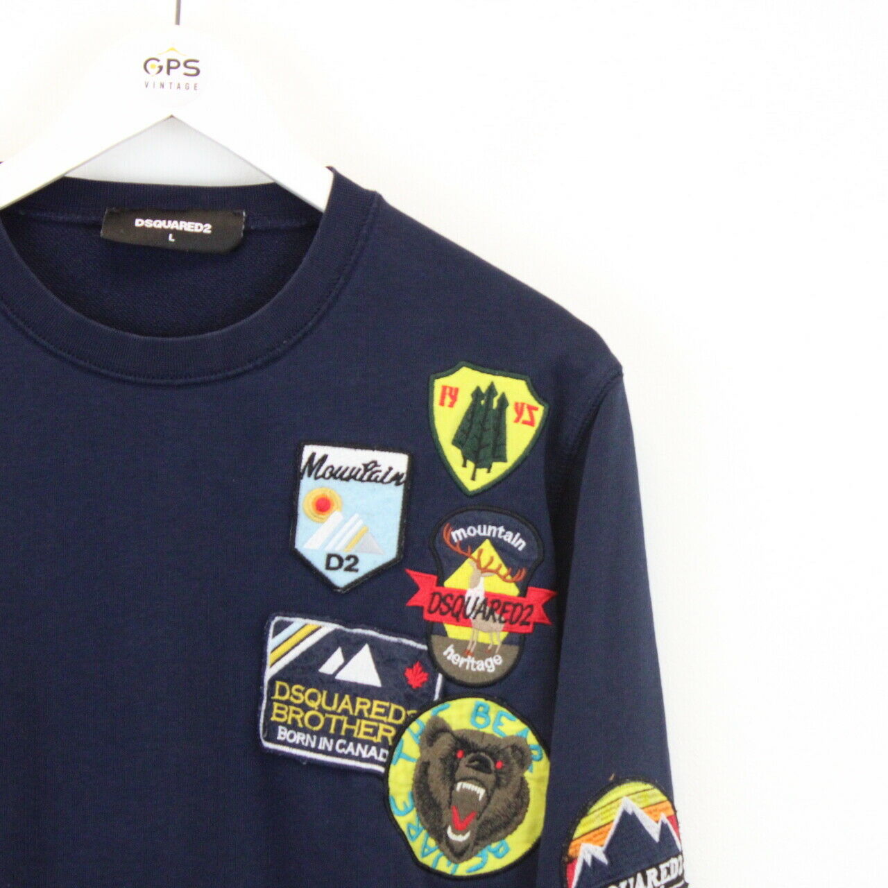 DSQUARED2 Sweatshirt Navy Blue | Medium