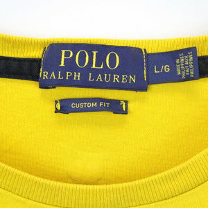 RALPH LAUREN T-Shirt Yellow | Large