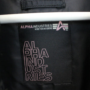 Womens ALPHA INDUSTRIES Flight Jacket Black | Medium