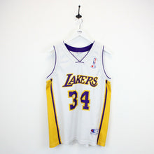Load image into Gallery viewer, Vintage CHAMPION LA LAKERS Jersey White | Medium
