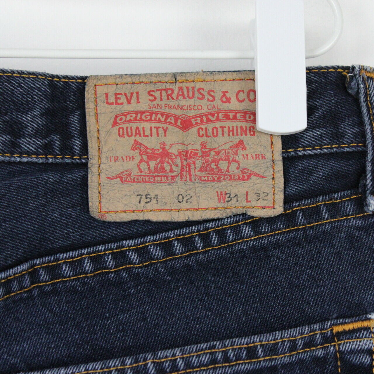 Mens LEVIS 751 Jeans Dark Blue | W31 L32