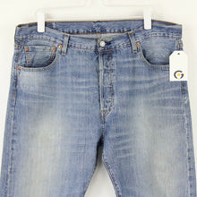 Load image into Gallery viewer, Mens LEVIS 501 Jeans Light Blue | W38 L30

