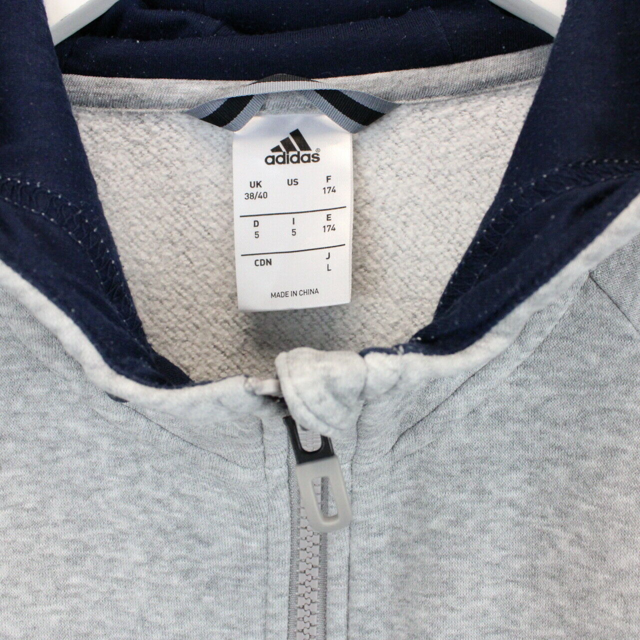 ADIDAS Hoodie Grey | Small