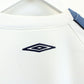UMBRO 00s Sweatshirt White | Medium