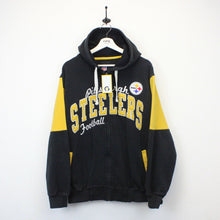 Load image into Gallery viewer, NFL 00s Pittsburgh STEELERS Hoodie Black | Large
