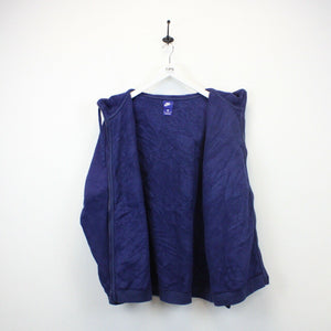 NIKE Fleece Jacket Navy Blue | XL