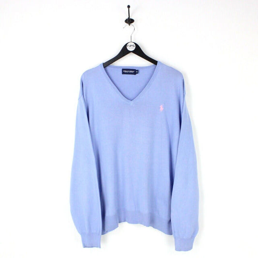 Mens RALPH LAUREN Knit Sweatshirt Blue | XL