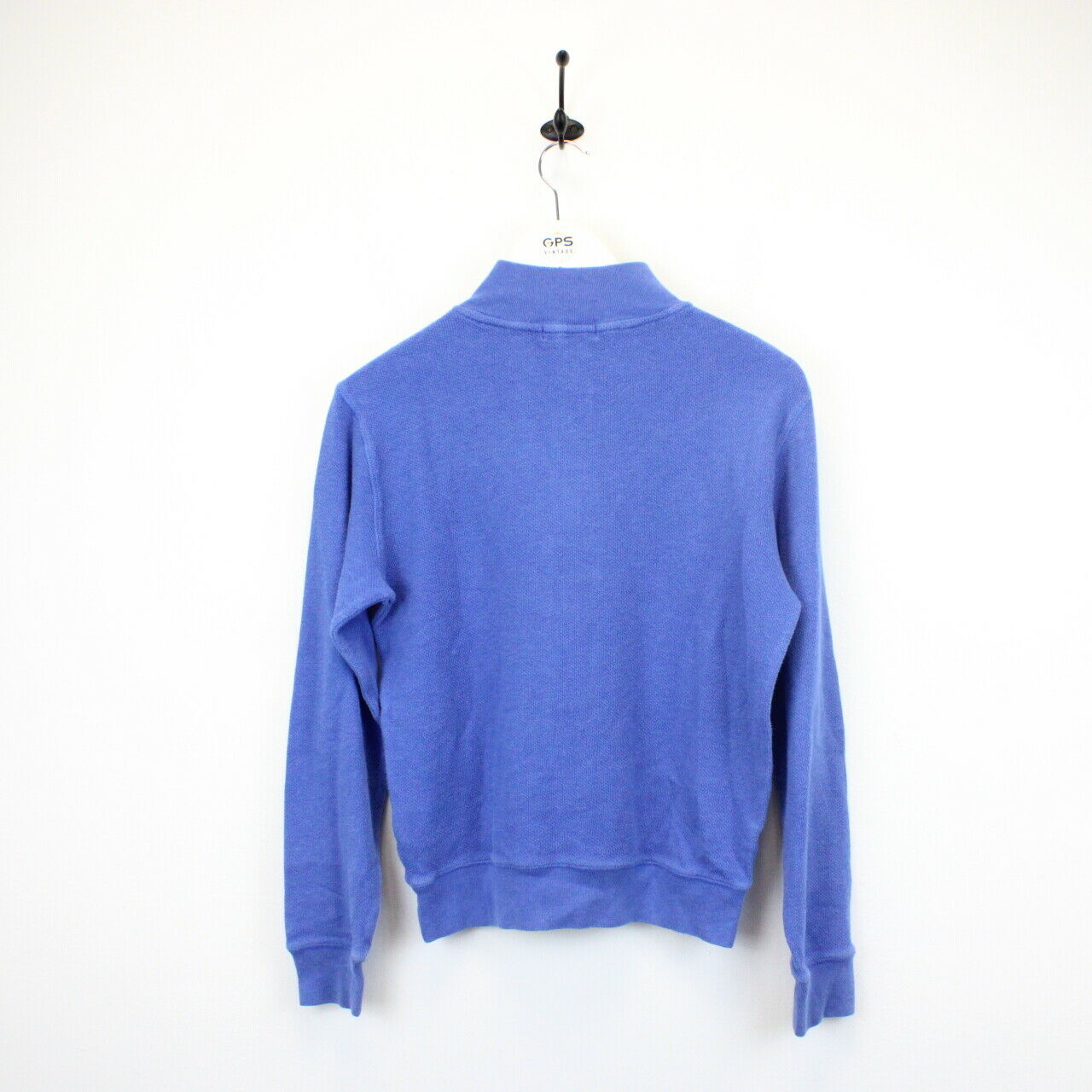 Womens RALPH LAUREN 1/4 Zip Sweatshirt Blue | XS