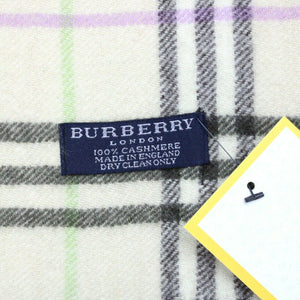 Womens BURBERRY 00s Nova Check Scarf | Cream