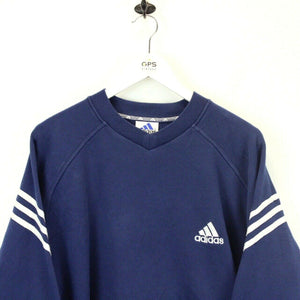 ADIDAS 90s Sweatshirt Navy Blue | Large