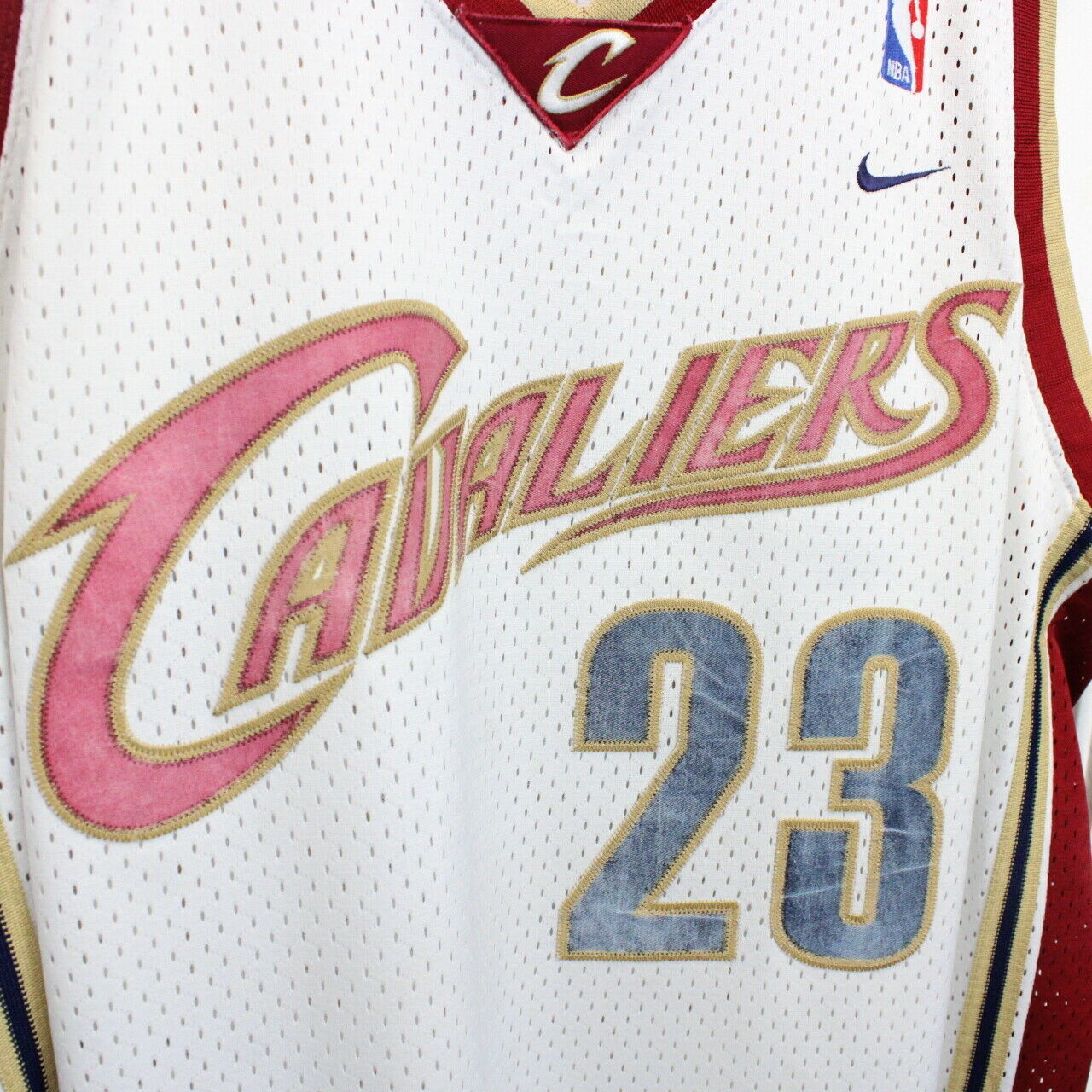 NBA NIKE TEAM 00s Cleveland CAVALIERS Jersey White | XL