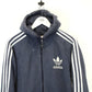 ADIDAS Hoodie Navy Blue | Small