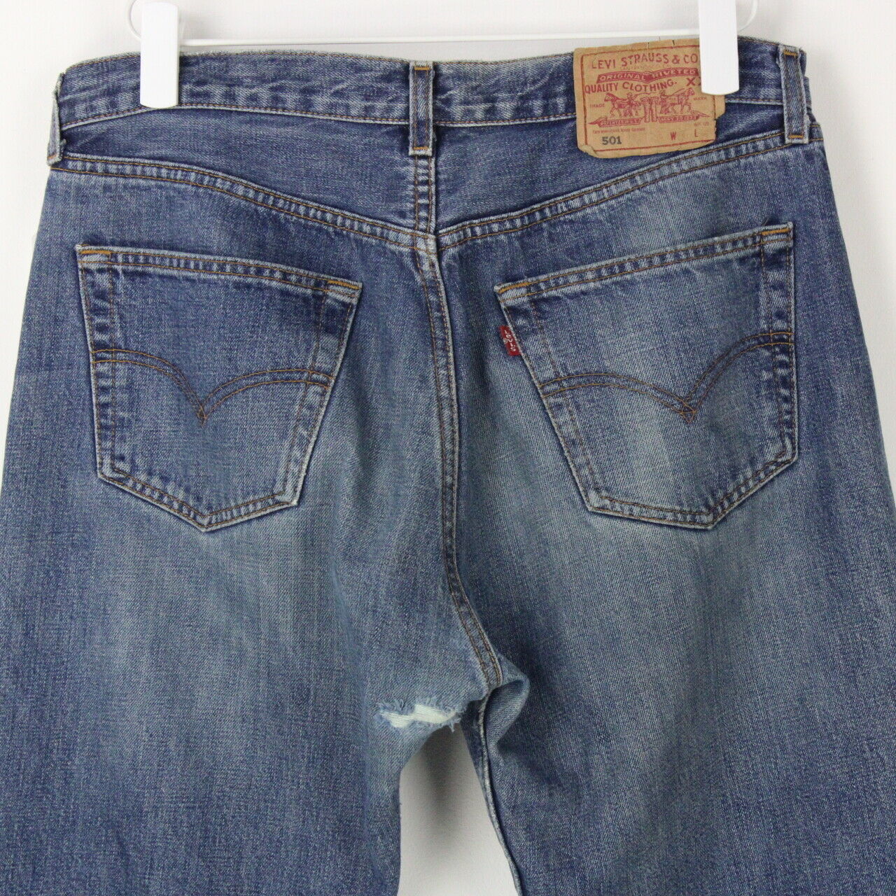 Mens LEVIS 501 Jeans Mid Blue | W33 L34