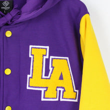 Load image into Gallery viewer, Mens LOS ANGELES Varsity Hoodie Purple | Large
