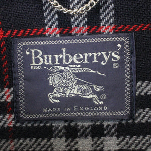 BURBERRYS 90s Wool Duffle Coat Navy Blue | XL