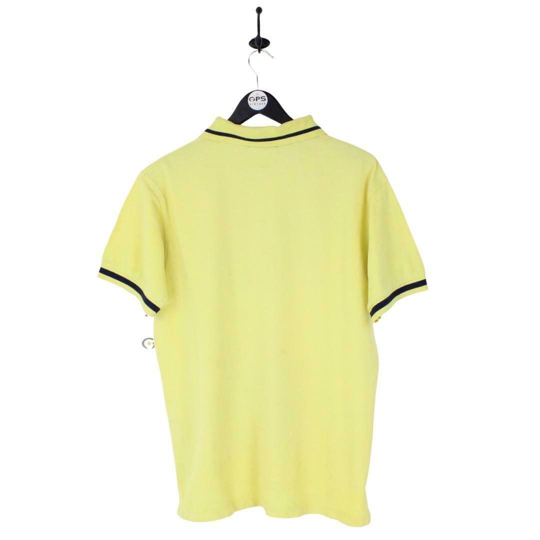 Mens THOMAS BURBERRY 90s Polo Shirt Yellow | Large