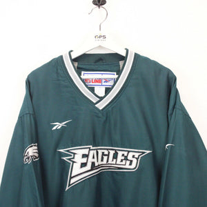 NFL REEBOK 90s Philadelphia EAGLES Jacket Green | XL
