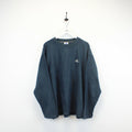 ADIDAS 90s Fleece Sweatshirt Teal | XL