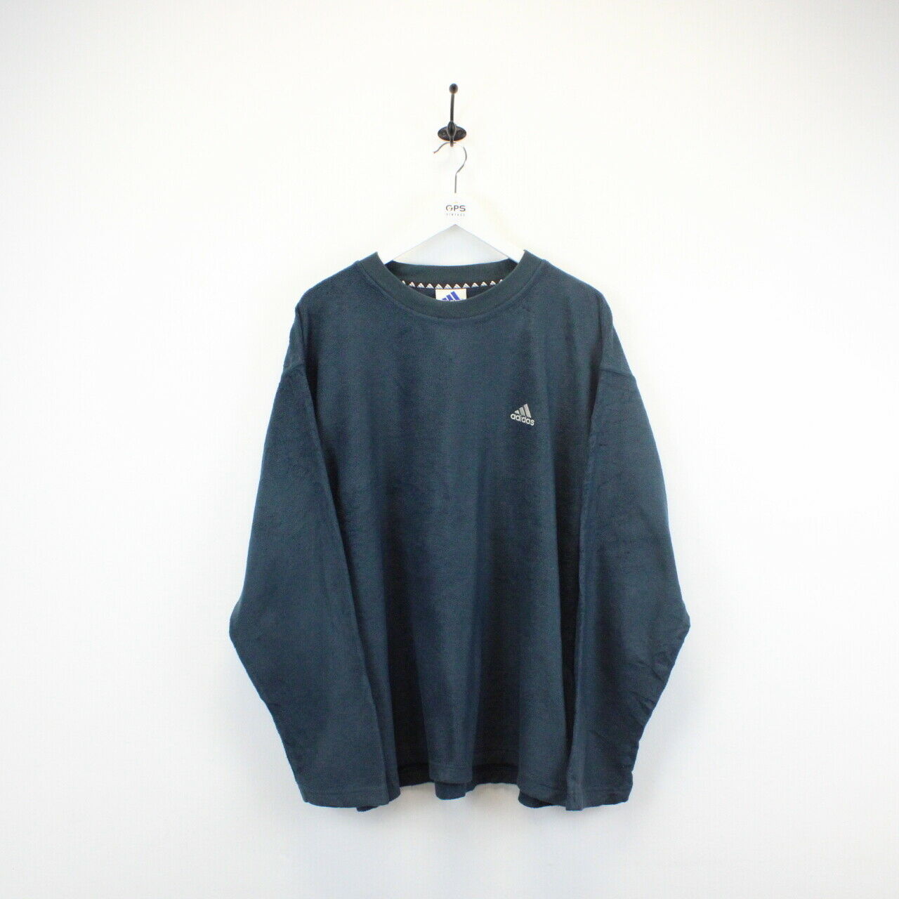 ADIDAS 90s Fleece Sweatshirt Teal | XL