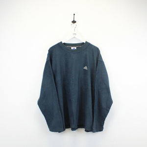 ADIDAS 90s Fleece Sweatshirt Teal | XL