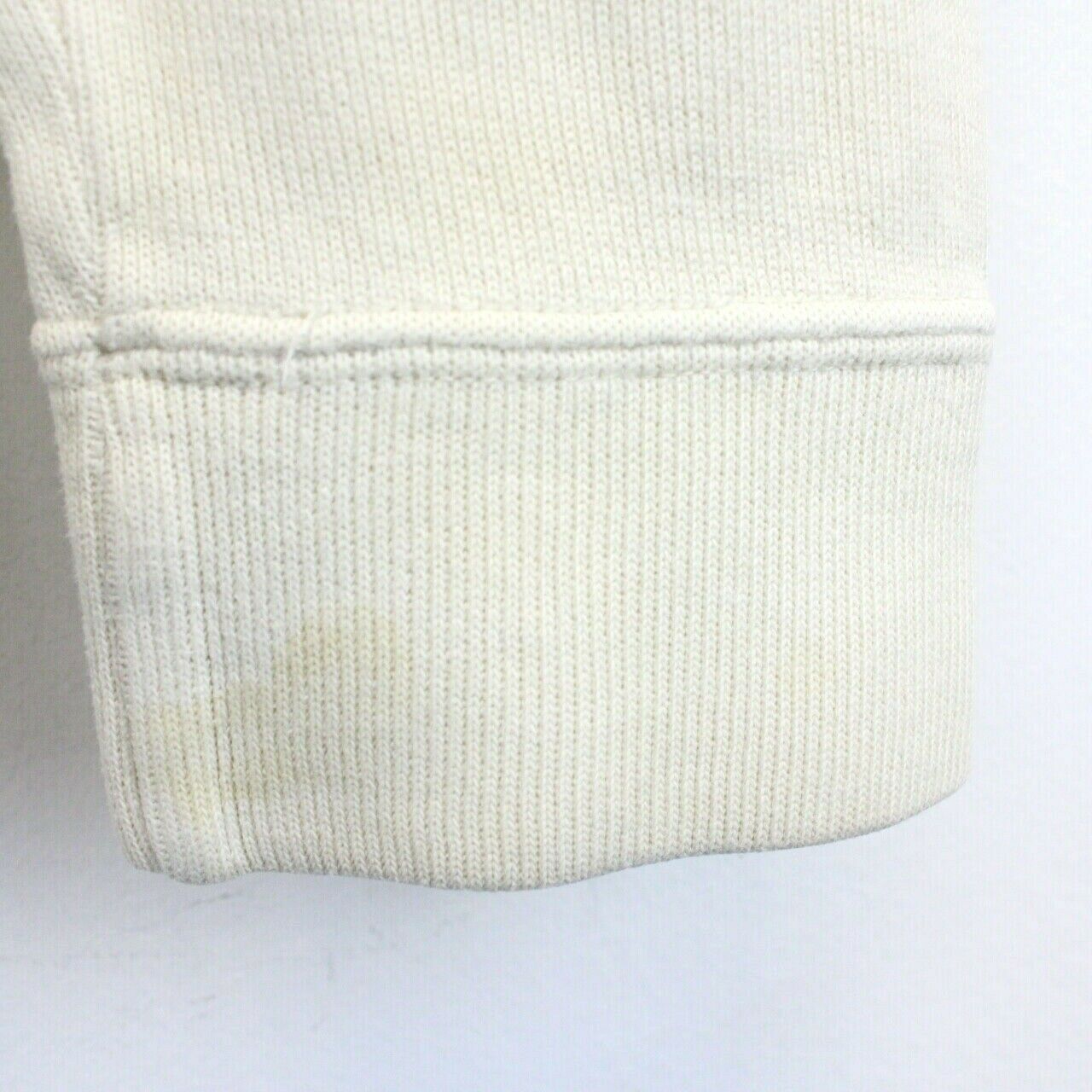 RALPH LAUREN 1/4 Zip Sweatshirt Beige | Medium