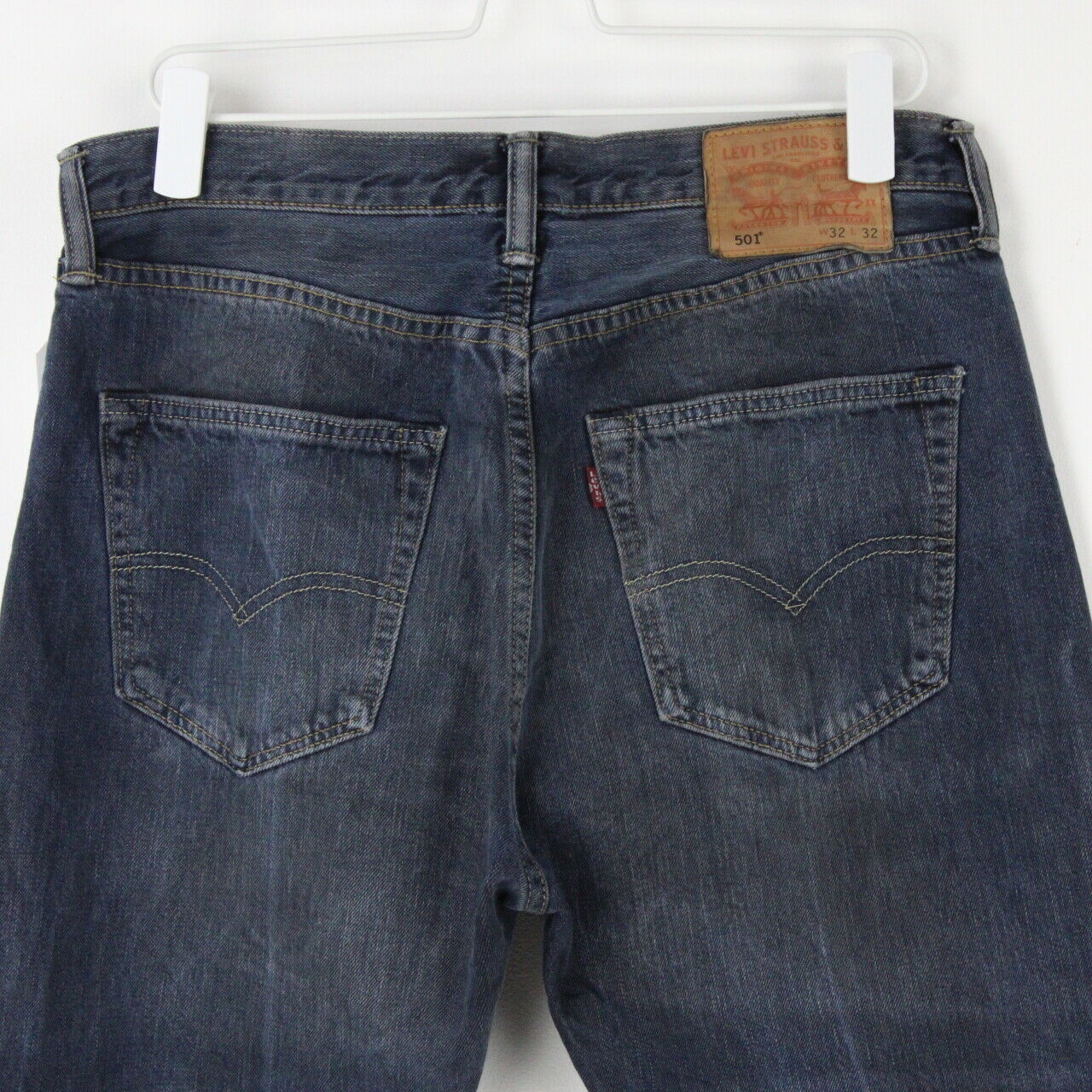 Mens LEVIS 501 Jeans Dark Blue | W33 L30