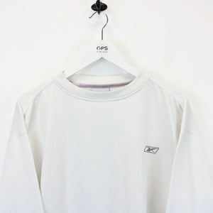 REEBOK 90s Sweatshirt Beige | Medium