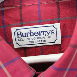 BURBERRYS 90s Shirt Red | Large