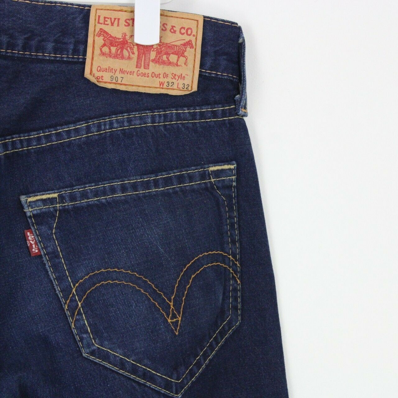 Mens LEVIS 907 Jeans Dark Blue | W34 L32