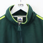 ADIDAS 90s 1/4 Zip Sweatshirt Green | Large