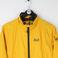 Mens JACK WOLFSKIN Bomber Jacket Yellow | Small