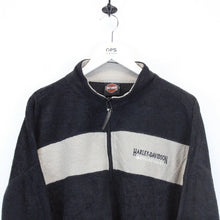 Load image into Gallery viewer, HARLEY DAVIDSON 90s 1/4 Zip Fleece Black | XXL
