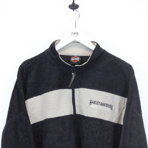 HARLEY DAVIDSON 90s 1/4 Zip Fleece Black | XXL