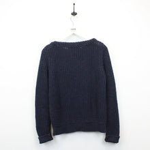 Load image into Gallery viewer, Womens RALPH LAUREN 90s Knit Sweatshirt Navy Blue | Medium
