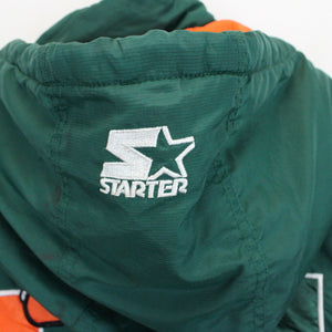 Vintage 90s STARTER Miami HURRICANES Jacket | XXL